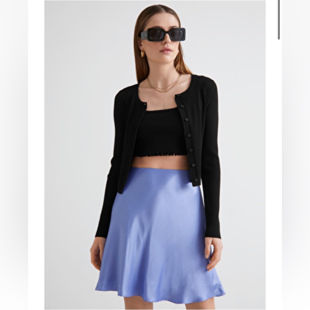 & Other Stories periwinkle midi skirt - size 4